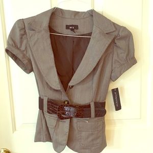 NWT BCX suit jacket with belt. Size small